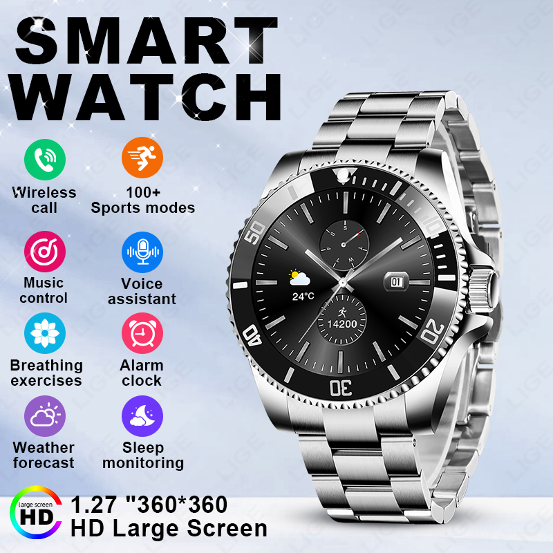 Luxury Watch On Wrist - LIGE 2026 Smartwatch con Schermo HD