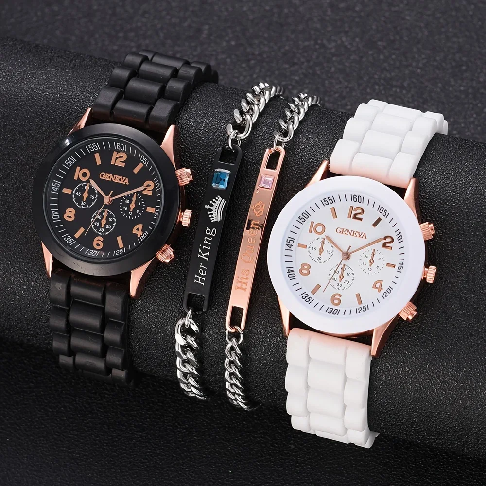 Luxury Watch With Rubber Strap - 2 pezzi di orologi da donna