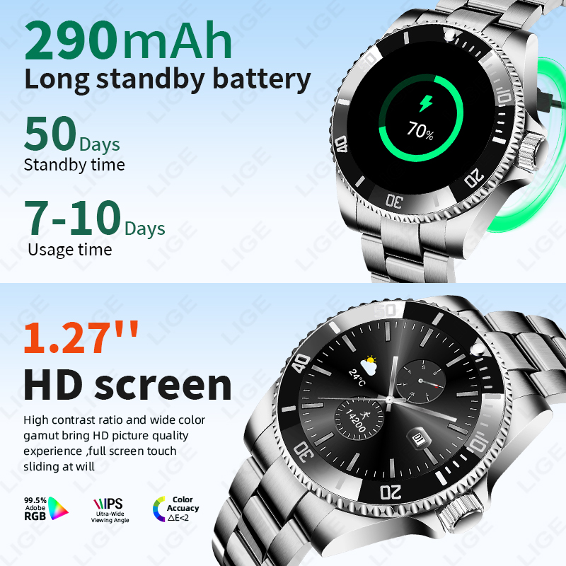 LIGE 2026 Smartwatch con Scher - Luxury Watch On Wrist recensione e prezzo