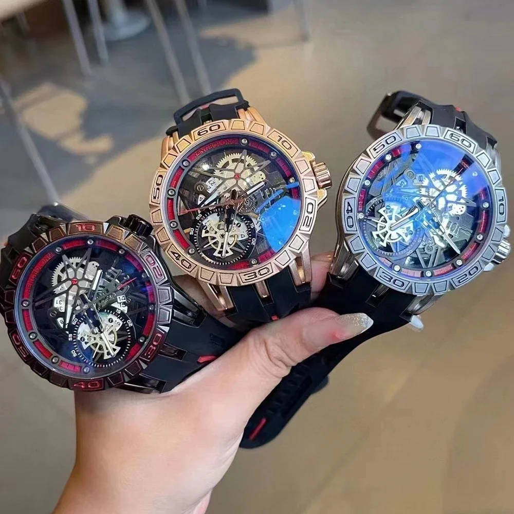 Orologi al Quarzo 3D da Uomo,  - Luxury Watch With Rubber Strap recensione e prezzo
