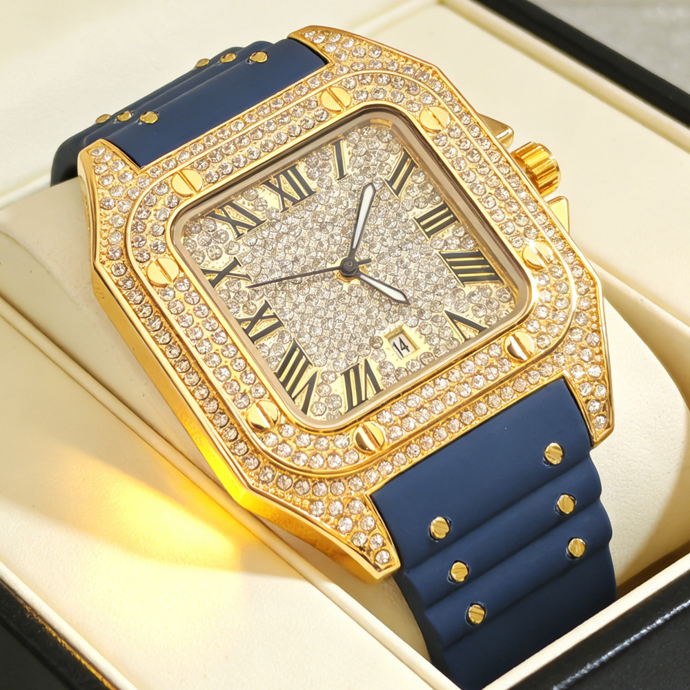 Orologio al Quarzo Hip Hop Ice - Luxury Watch With Rubber Strap recensione e prezzo