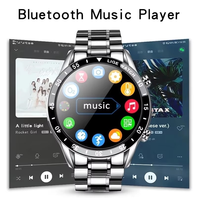LIGE Nuovo Bluetooth Chiama As - Luxury Watch On Wrist recensione e prezzo