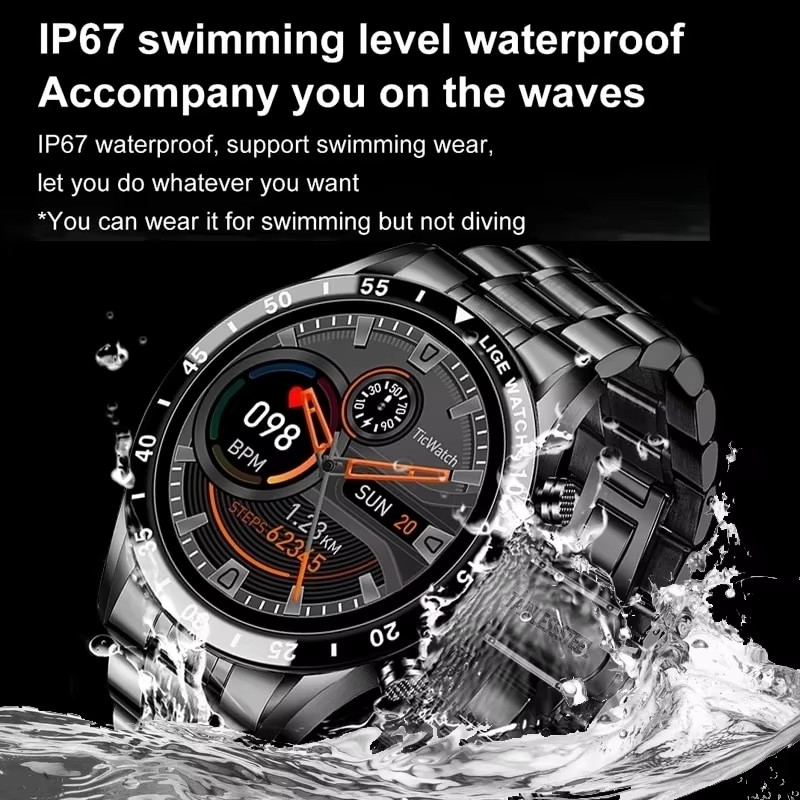 LIGE Nuovo Bluetooth Chiama As - Luxury Watch On Wrist recensione e prezzo