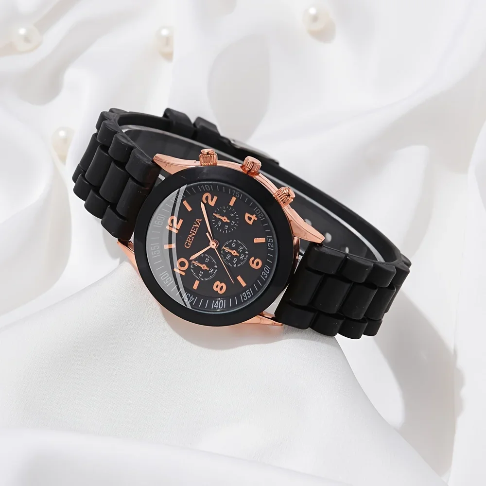 2 pezzi di orologi da donna di - Luxury Watch With Rubber Strap recensione e prezzo