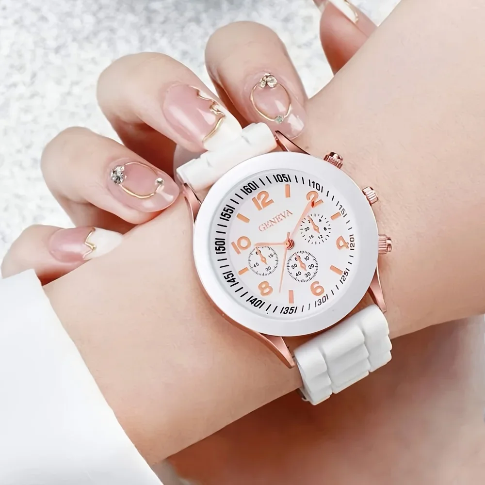 2 pezzi di orologi da donna di - Luxury Watch With Rubber Strap recensione e prezzo