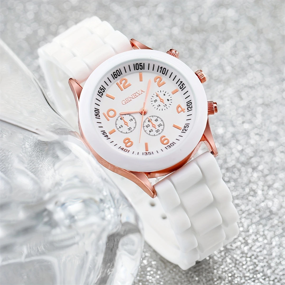 2 pezzi di orologi da donna di - Luxury Watch With Rubber Strap recensione e prezzo
